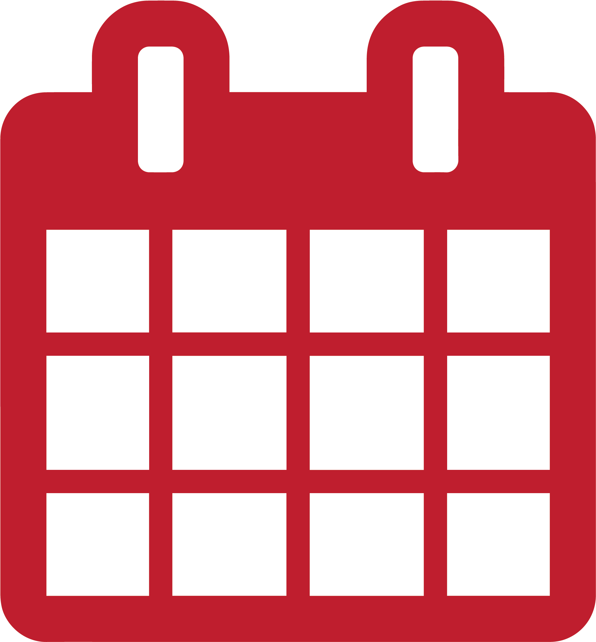 Calendar - Calendar Icon Vector Red Clipart (2592x2592), Png Download