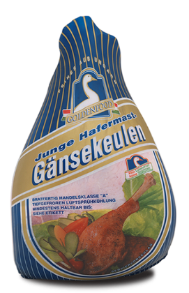 Frozen Goose Leg - Chicken Meat Clipart (700x700), Png Download