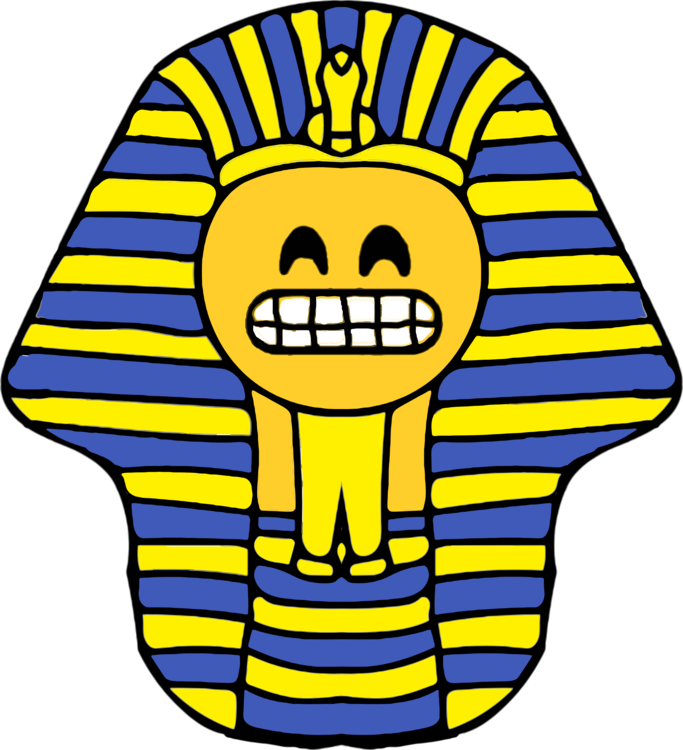 Ancient Egypt T-shirt Pharaoh Emoji Smiley - Pharaoh Clipart - Png Download (683x750), Png Download