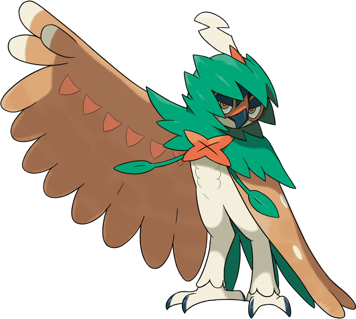 Decidueye - Pokemon Sun Grass Starter Clipart (1200x1200), Png Download
