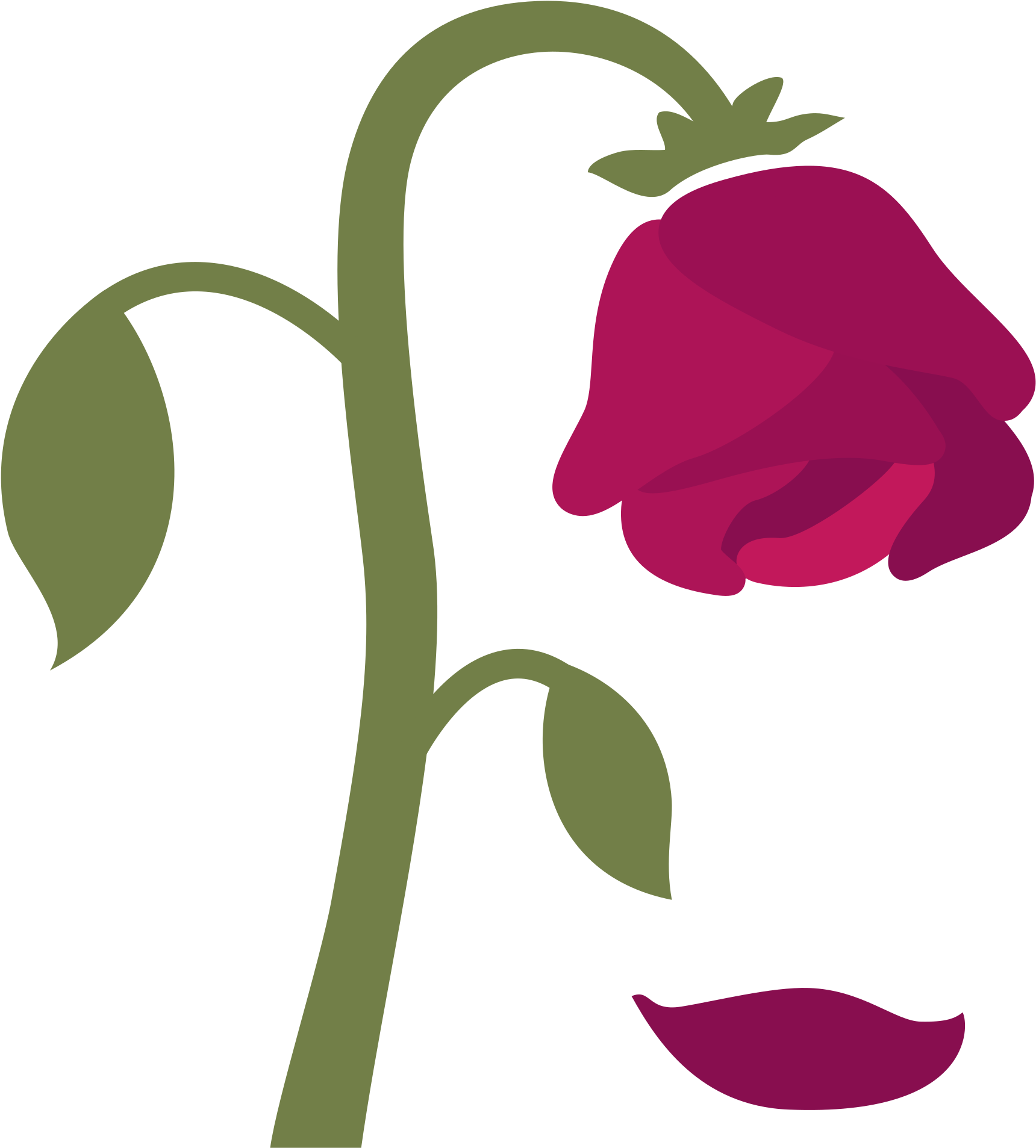 File - Emoji U1f940 - Svg - Flor Caida Emoji Clipart (1024x1024), Png Download