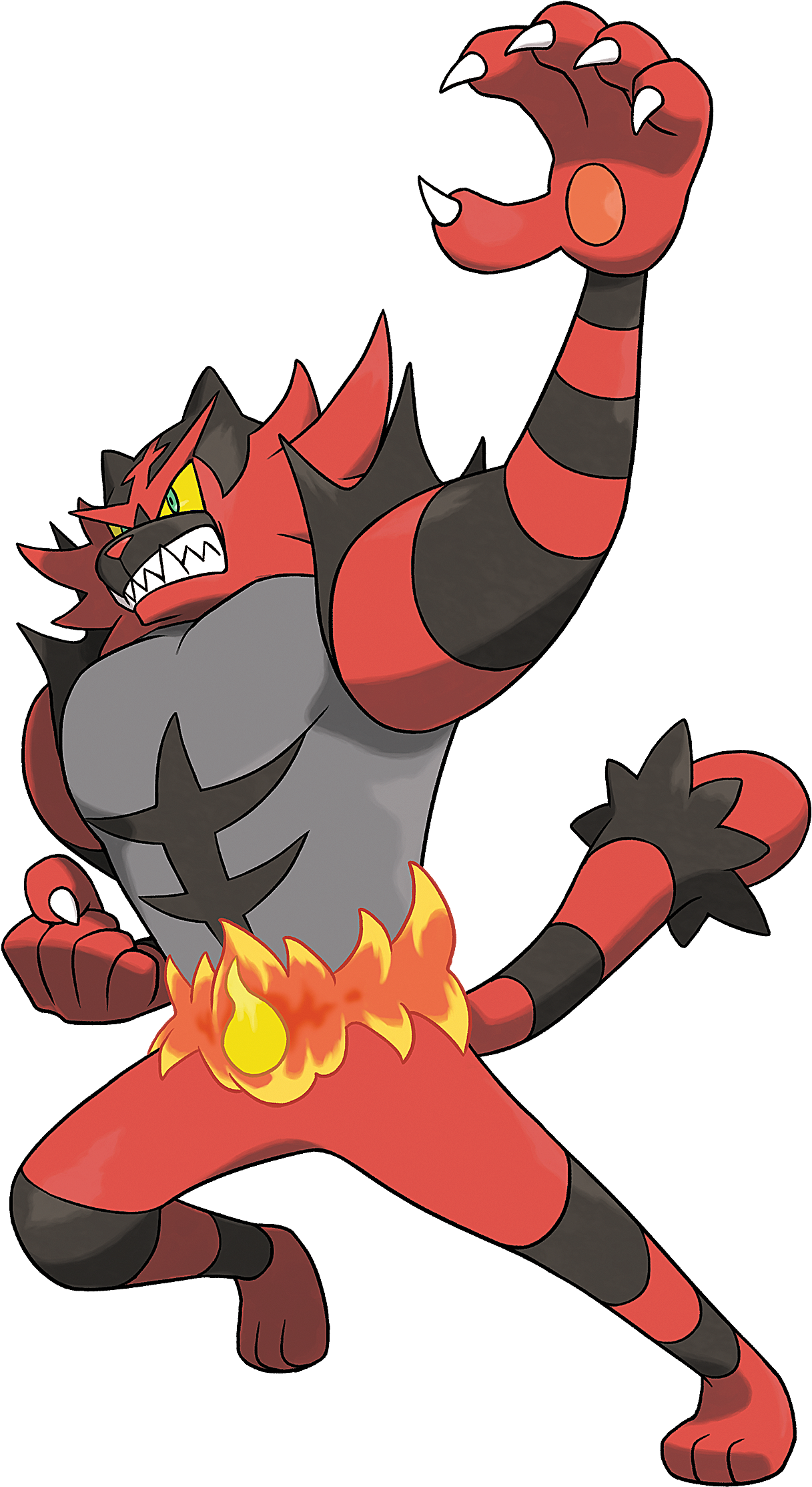 Smashwiki Β - Shiny Incineroar Pokemon Clipart (1200x1200), Png Download