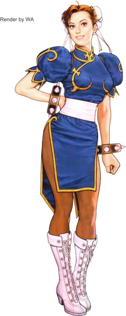Street Fighter Characters Chun Li Clipart (632x1264), Png Download