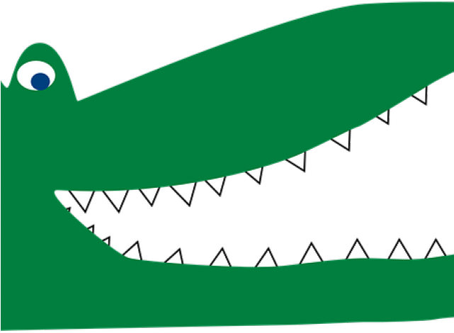 Cartoon Crocodile Mouth Open Clipart (640x480), Png Download