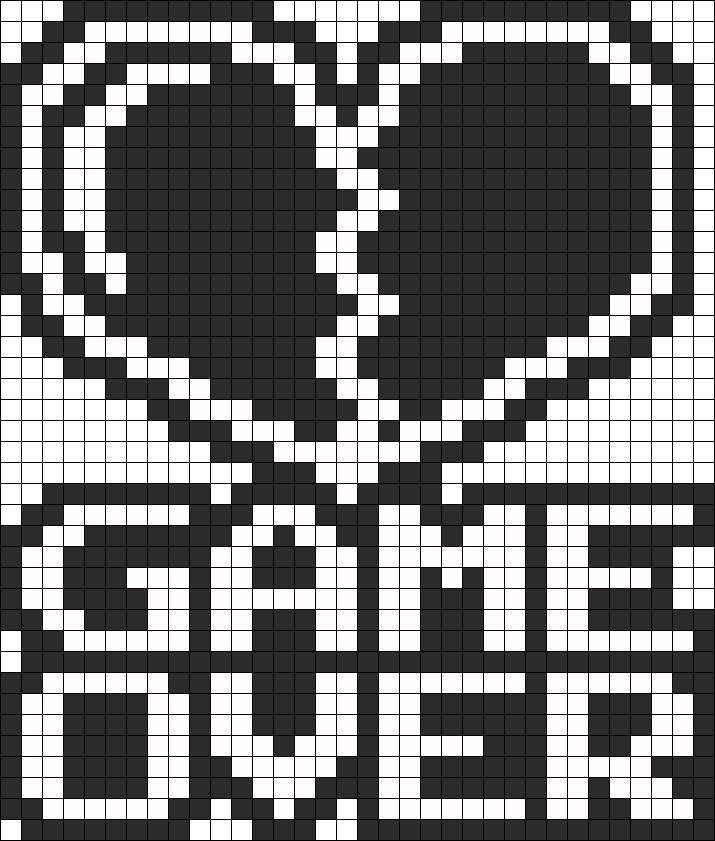 Perler Game Over Perler Bead Pattern / Bead Sprite - Pixel Art Game Over Clipart (715x841), Png Download