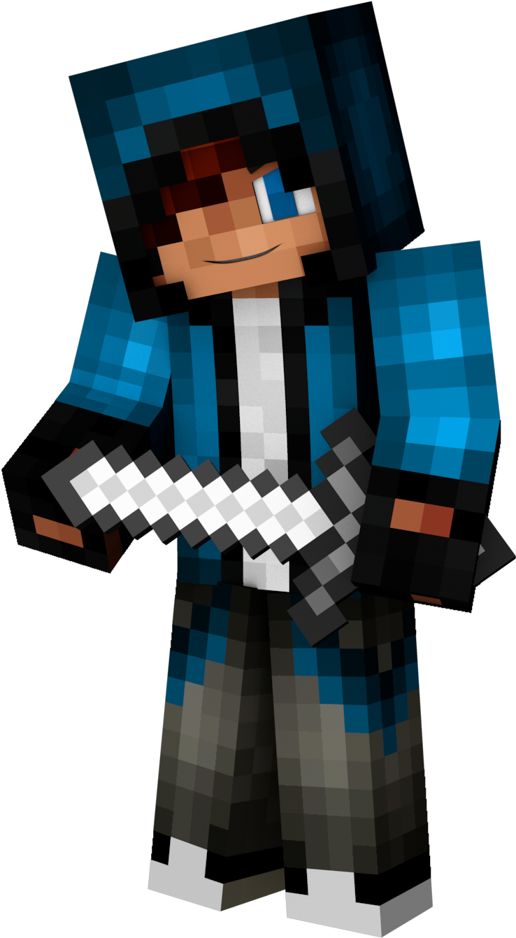 Character Transparent Minecraft Clipart (738x1341), Png Download