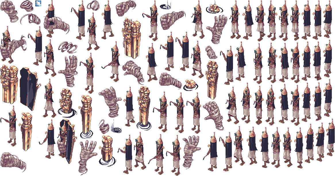 Pharaoh - Spritesheet - Firearm Clipart (1166x612), Png Download