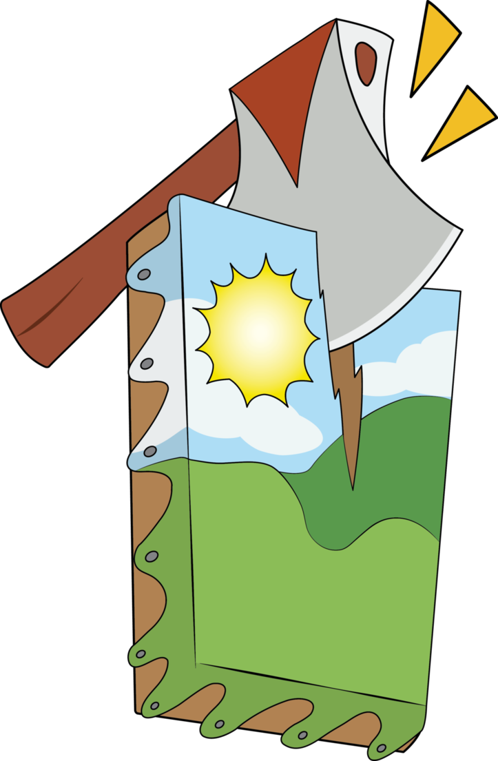 Artist Epsilontlosdark Axe Cutie Mark Idw - Cartoon Clipart (723x1105), Png Download