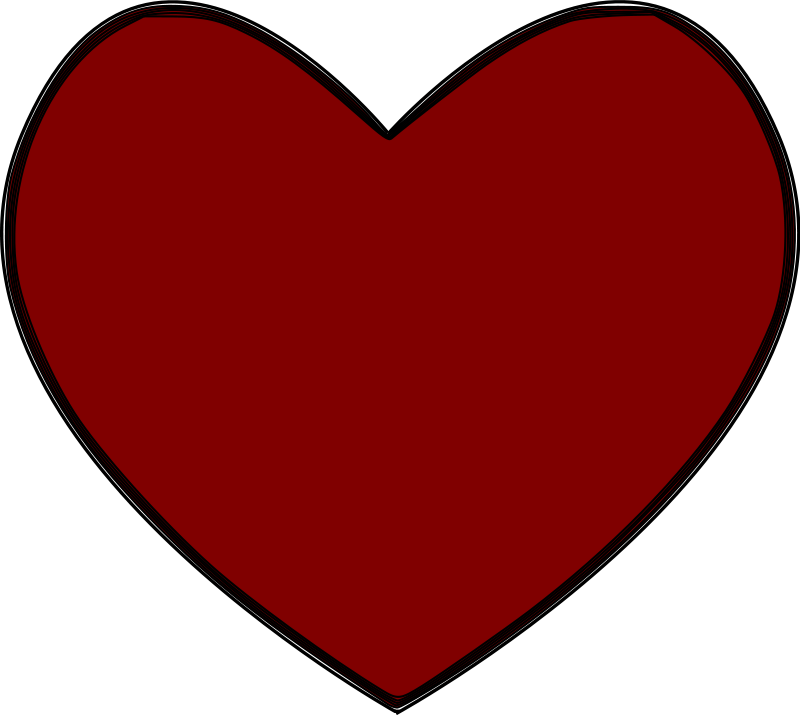 Red Heart Emoji Png - Heart Clipart Transparent Png (800x715), Png Download