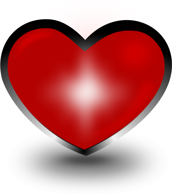 Heart Free Stock Photo Illustration Of A Red Heart - Coração 3d Png Clipart (800x800), Png Download