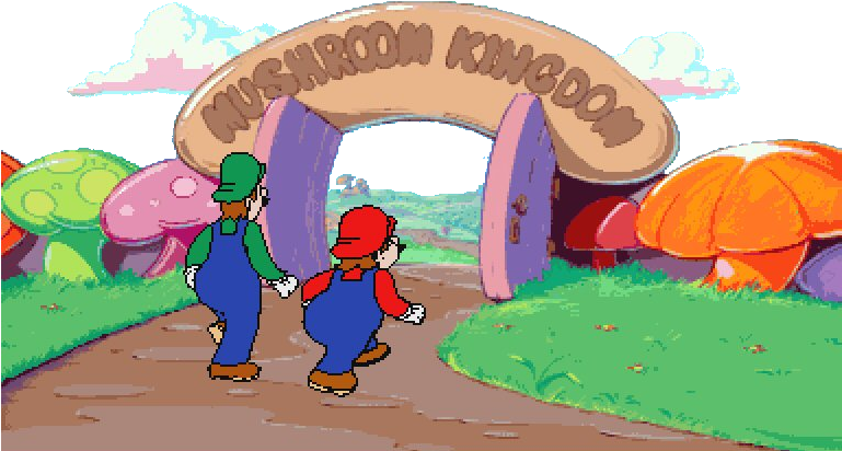 Hotel Mario - Hotel Mario Walking Clipart (768x477), Png Download