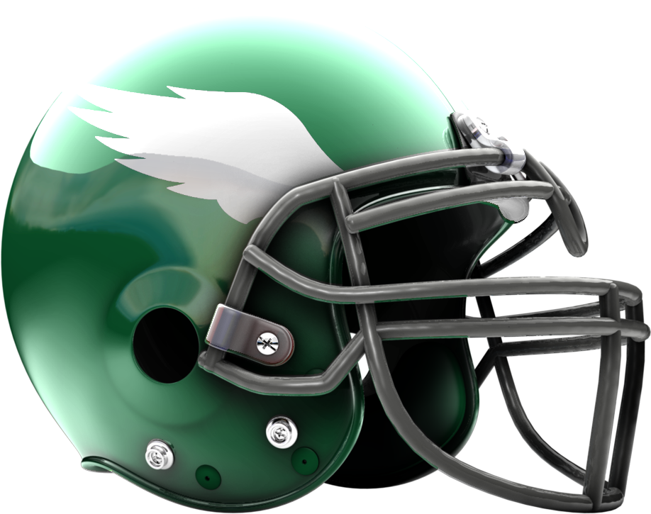 Philadelphia Eagles Vs - Football Helmet Template Clipart (1000x1000), Png Download
