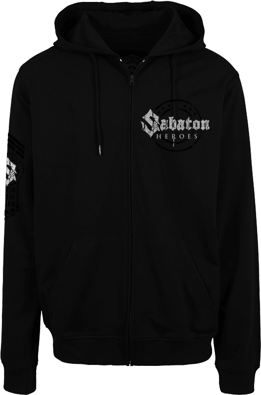 Swedish War Machine Sabaton Zip Hoodie Frontside - Sabaton Hoodie Clipart (800x800), Png Download