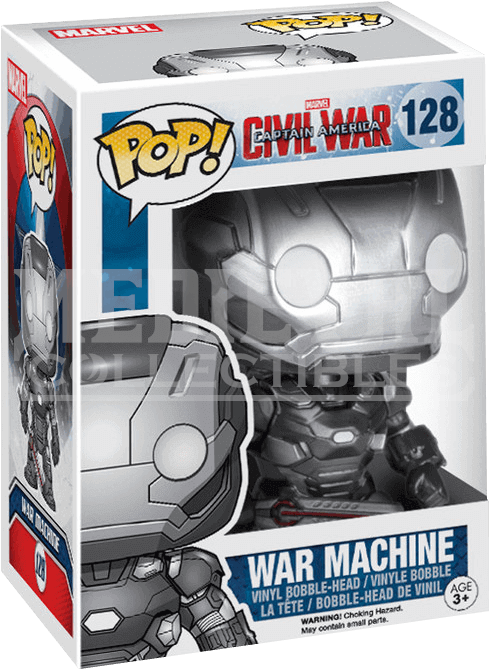 Captain America Civil War - Pop War Machine Clipart (600x600), Png Download
