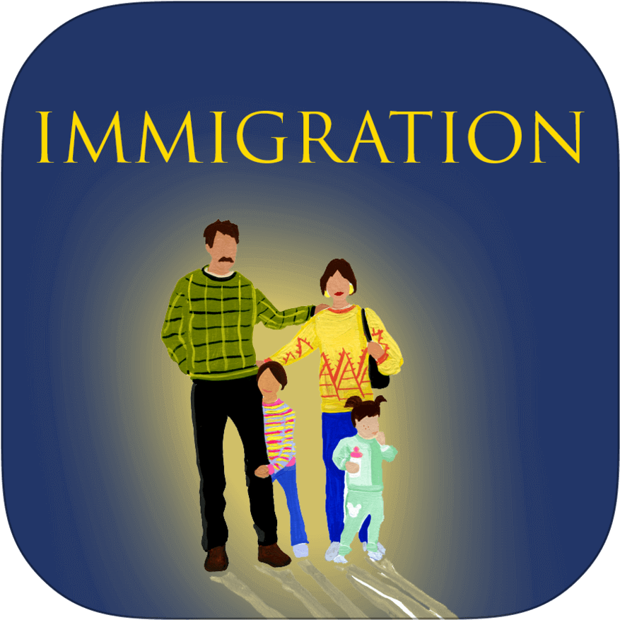 Immigration Icon - Poster Clipart (1000x1000), Png Download