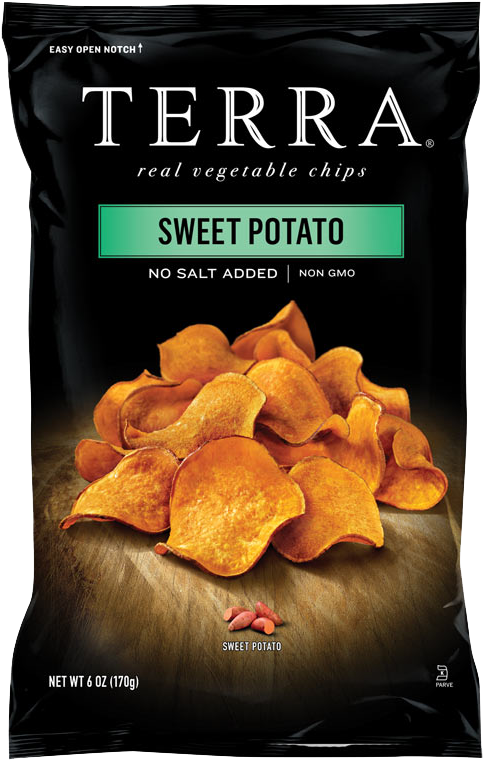 Sweet Potato No Salt Added - Terra Sweet Potato Chips Clipart (507x800), Png Download