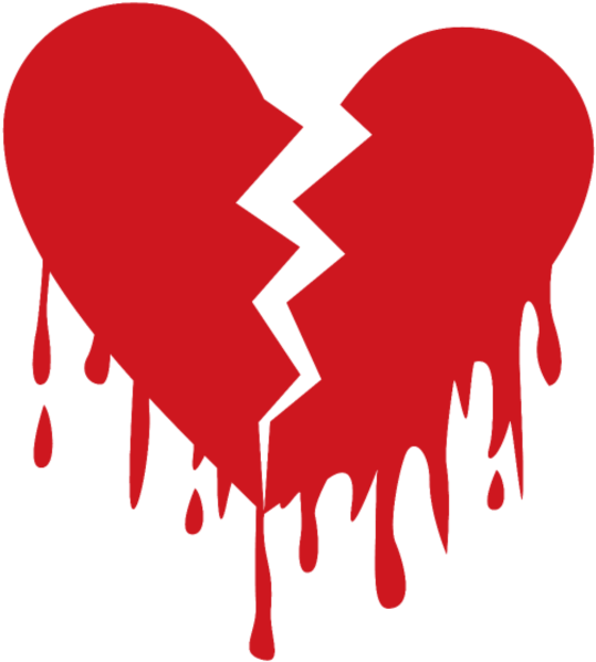 High-quality Broken Heart - Broken Heart Sad Png Clipart (600x600), Png Download