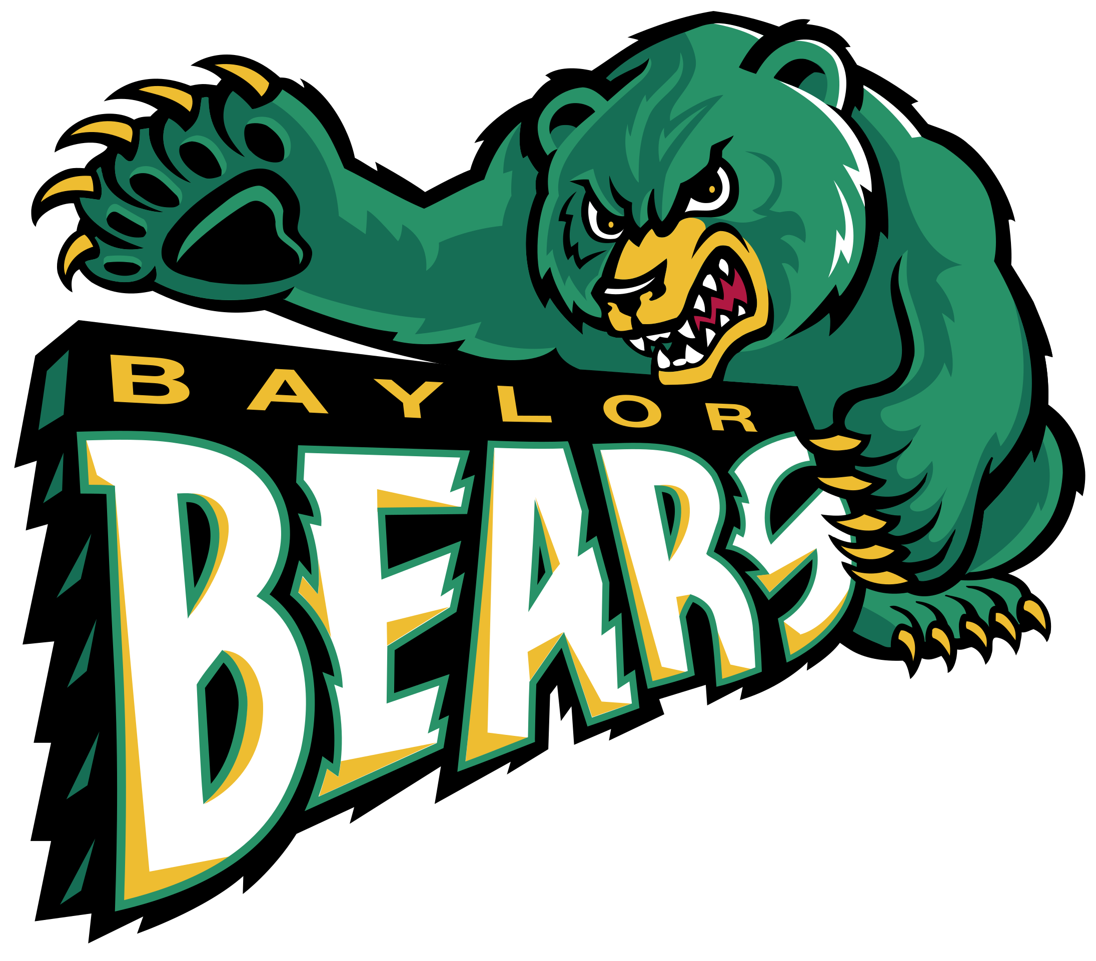 Baylor Bears 02 Logo Png Transparent - Baylor Bears And Lady Bears Clipart (2400x2400), Png Download