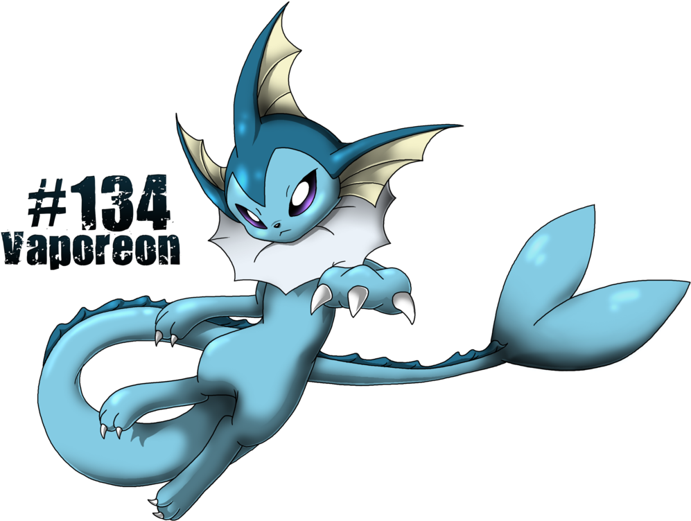 Vaporeon Is Best - Cartoon Clipart (1280x905), Png Download
