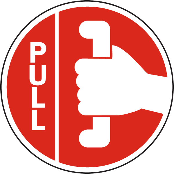 Ghostbusters Logo Minecraft Skin - Door Pull Push Sticker Clipart (600x600), Png Download