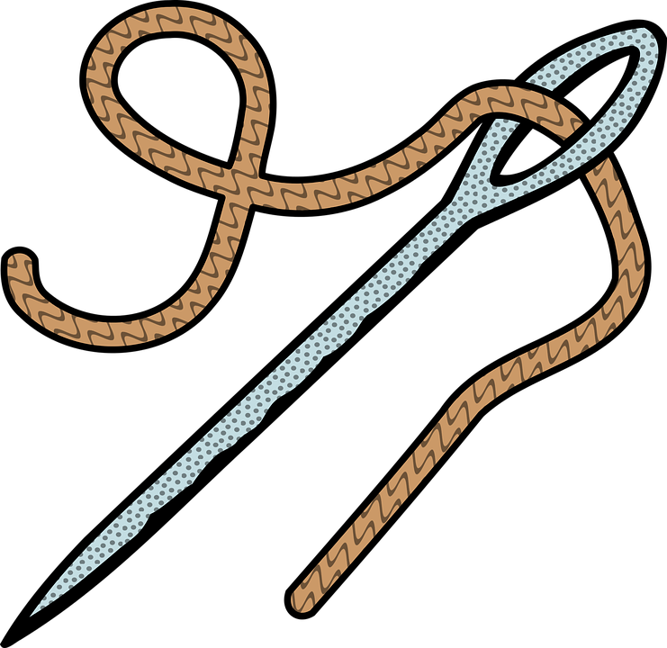 Sewing Needle Png Clipart - Nadel Und Faden Clipart Transparent Png (741x720), Png Download
