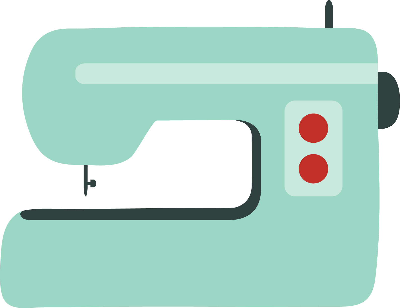 Pin Sewing Machine Clipart Stitching - Sewing Machine Tumblr Png Transparent Png (1590x1226), Png Download