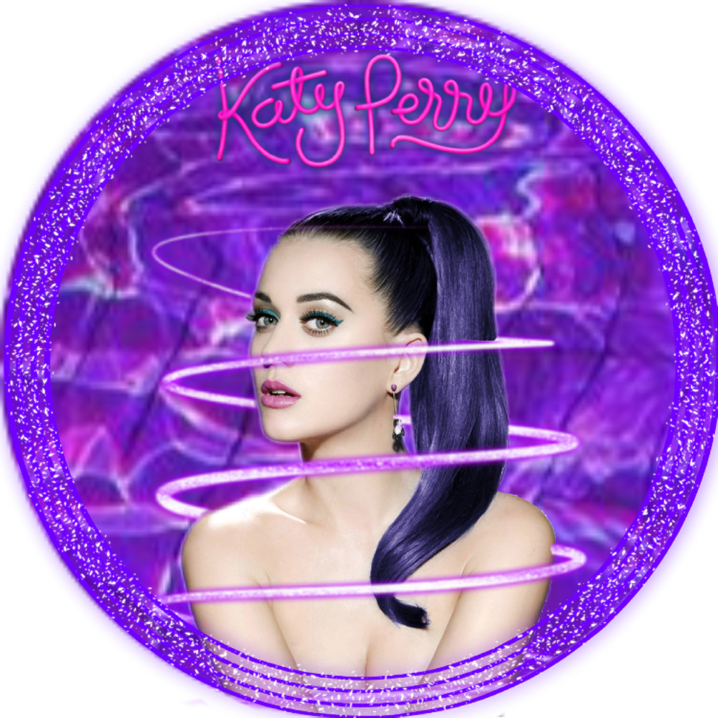 Katy Perry Katyperry Katy Perry Purple Purplehair - Girl Clipart (1024x1024), Png Download