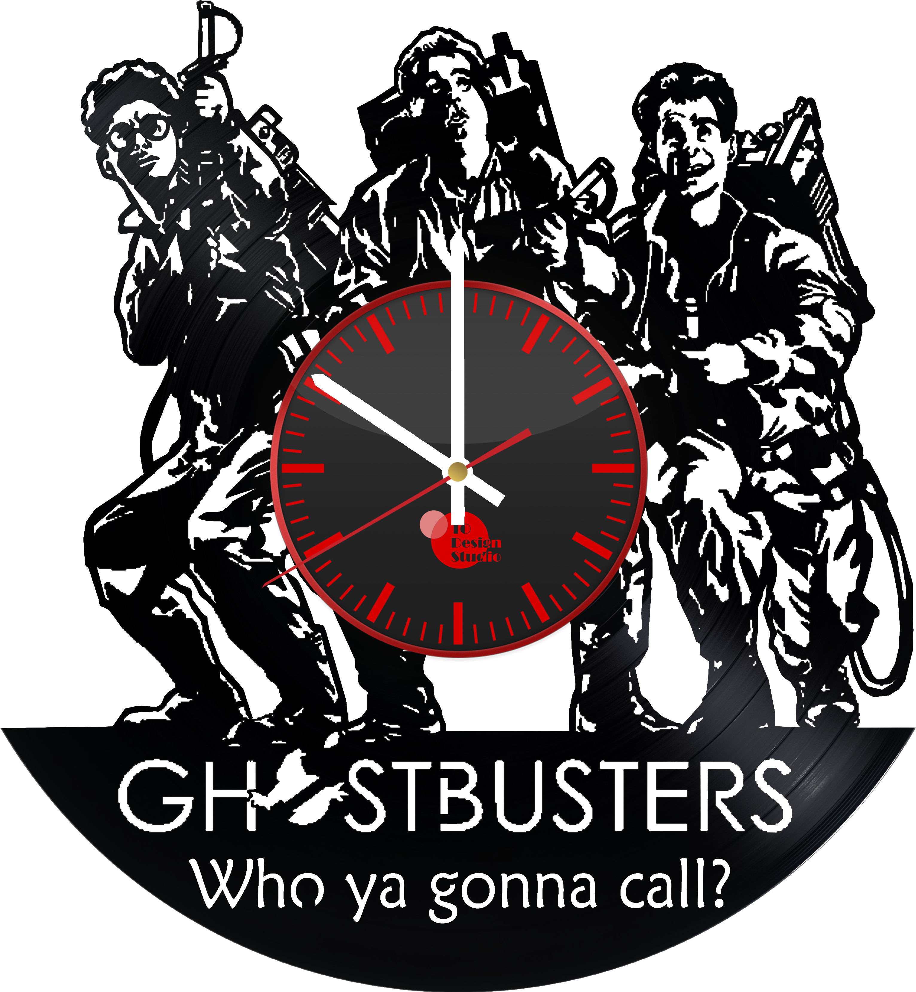 Fan - Ghostbusters Clock Clipart (4016x4016), Png Download
