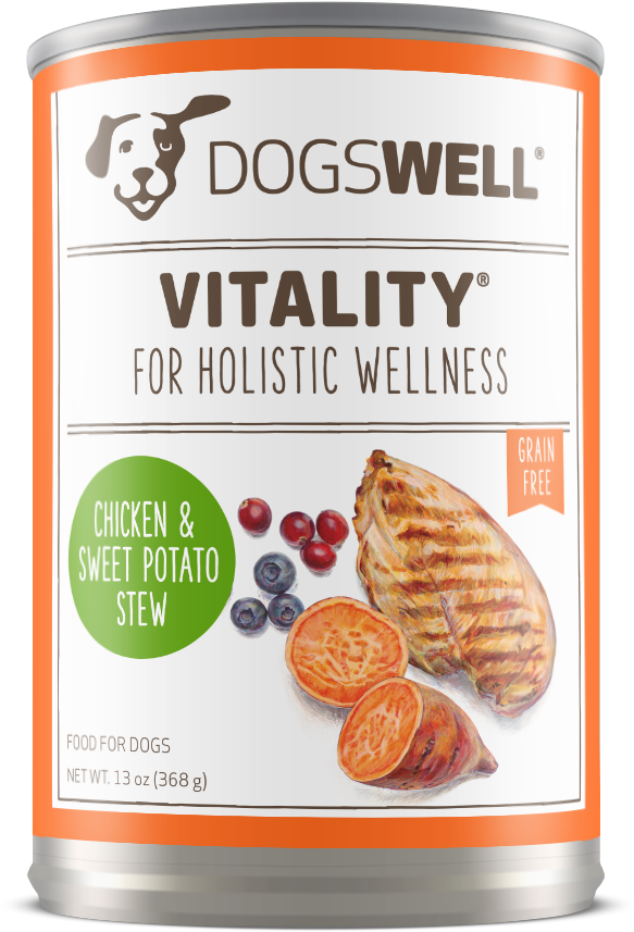 Vitality Chicken And Sweet Potato Canned Dog Food - Dog Food Clipart (700x950), Png Download