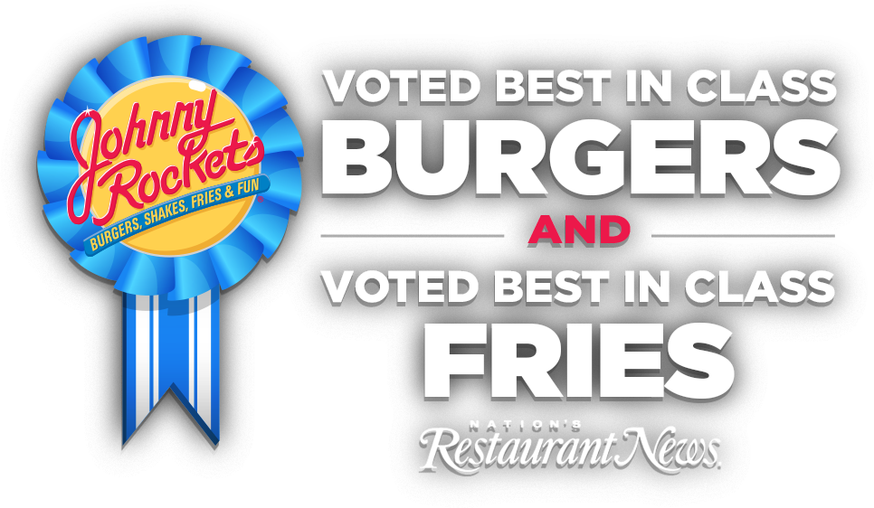 Johnny Rockets The Original Hamburger Rh Johnnyrockets - Johnny Rockets Clipart (966x562), Png Download