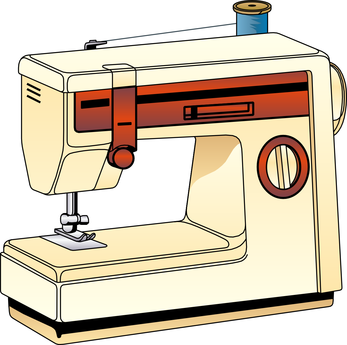 Sewing Machine Clipart - Png Download (1200x1192), Png Download