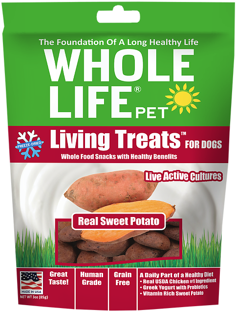 Whole Life Living Treats Grain Free Real Sweet Potato - Brown Bread Clipart (499x650), Png Download