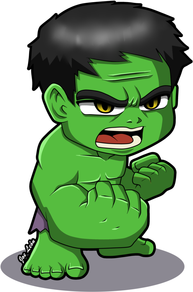 Hulk Chibi Png - Hulk Cartoon Png Clipart (750x1065), Png Download