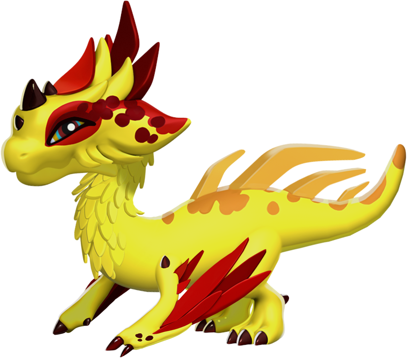 Red Talon Dragon - Dragon Mania Legends Red Scale Dragon Clipart (1351x1187), Png Download