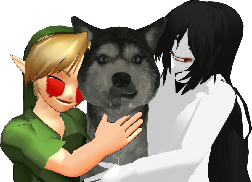 Free Png Download Smile Dog Cute Creepypasta Png Images - Creepypasta Mmd Clipart (851x616), Png Download
