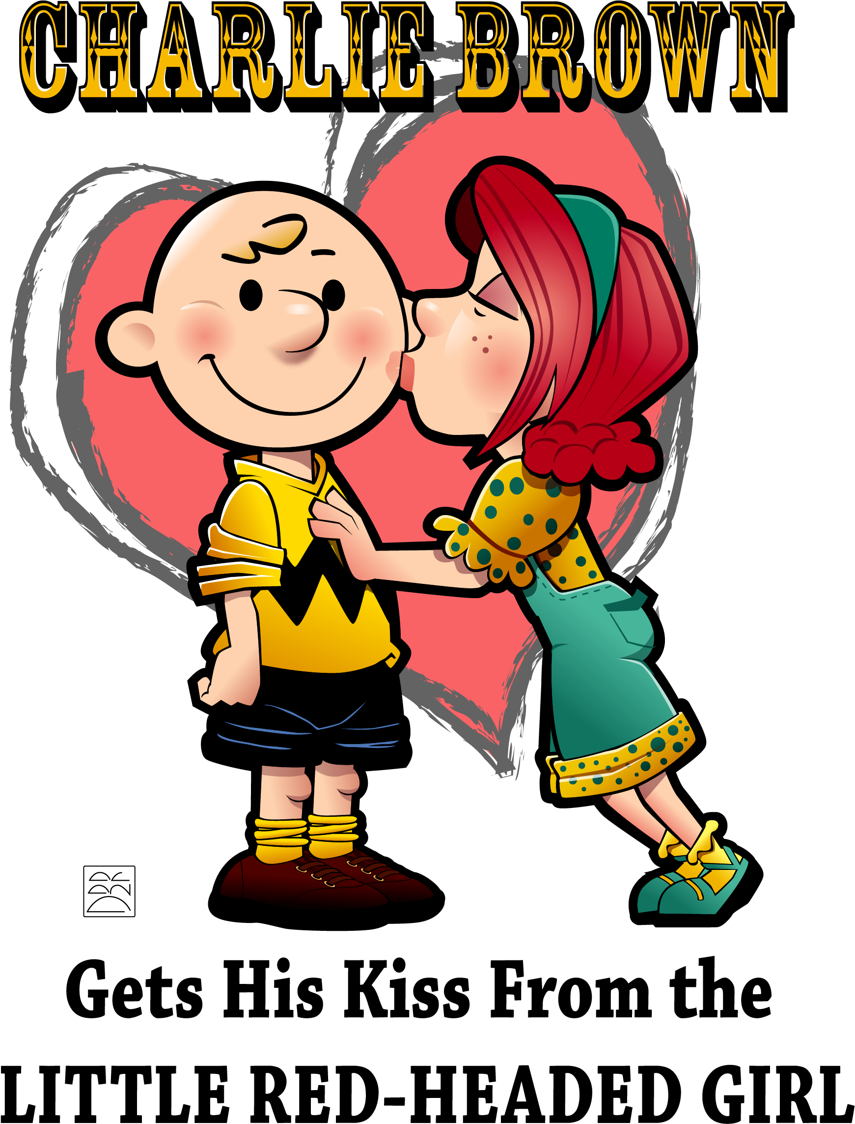 Someone Had To Step Up And Help - Charlie Brown And Little Red Haired Girl Clipart (1746x2346), Png Download