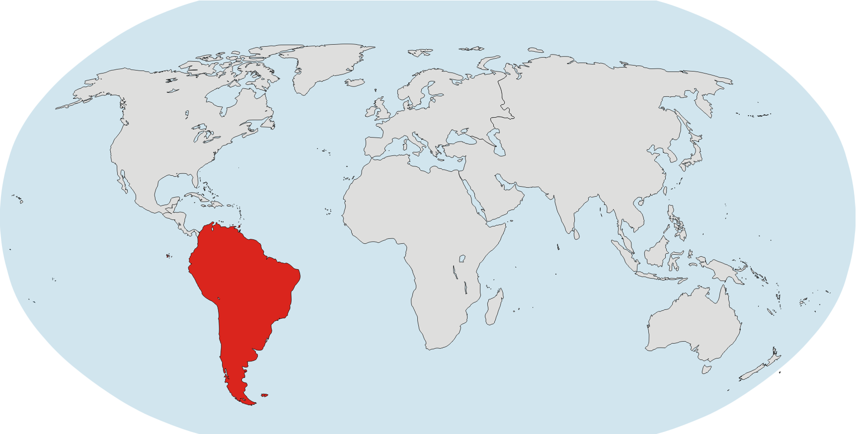 Globo South America - Atlas Clipart (1723x874), Png Download