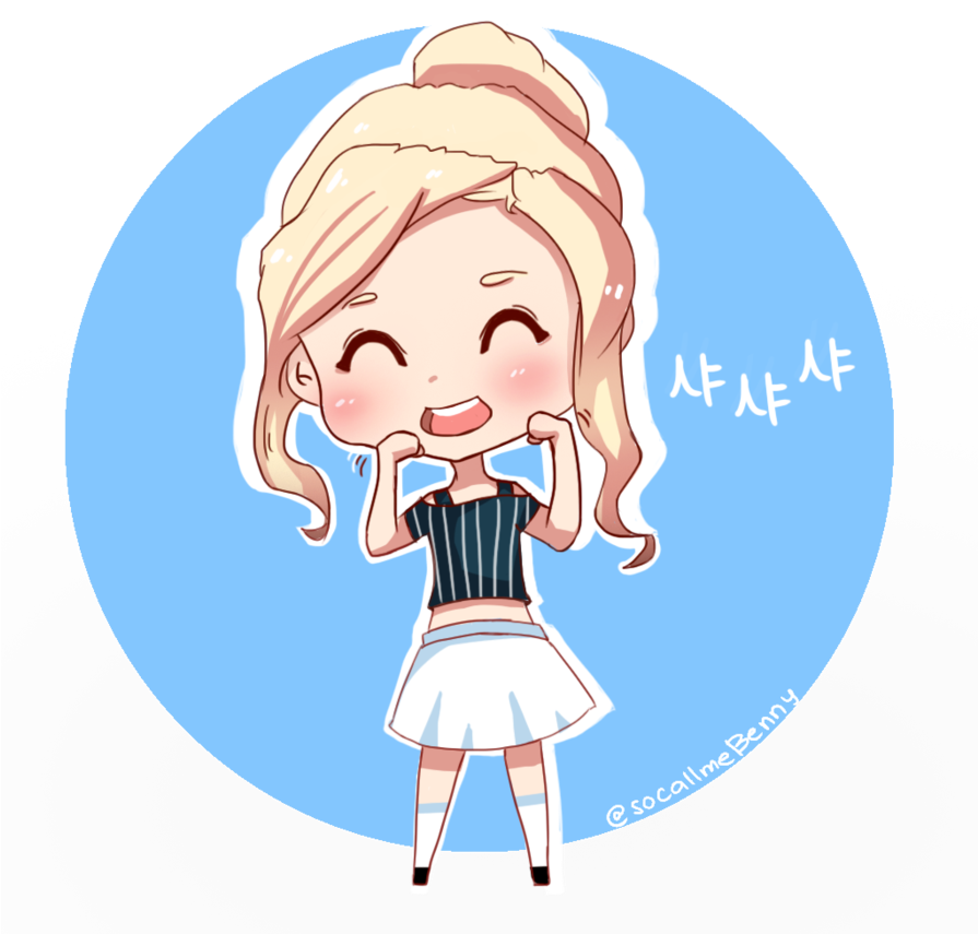 Chibi Clipart Korean - Sana Chibi - Png Download (894x894), Png Download