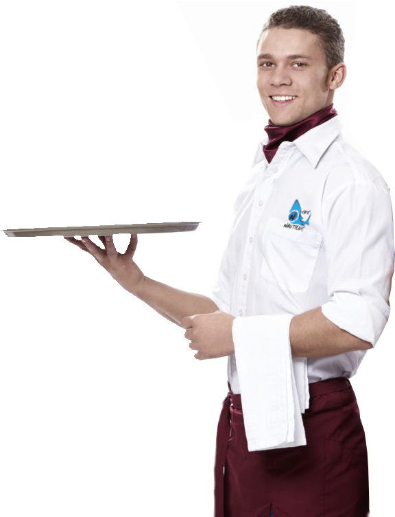 Waiter People Png - Waiter Png Clipart (594x752), Png Download