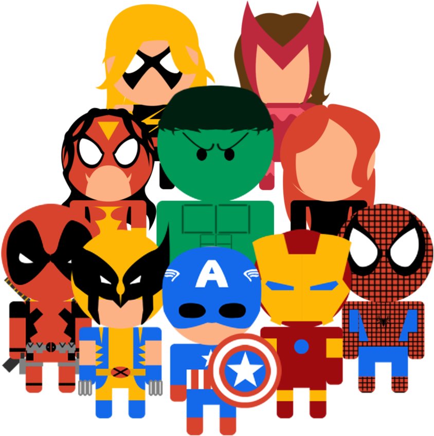 Avengers Chibi Png Clipart (894x894), Png Download