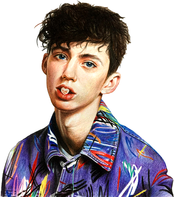 Bleed Area May Not Be Visible - Troye Sivan Wild Clipart (600x677), Png Download