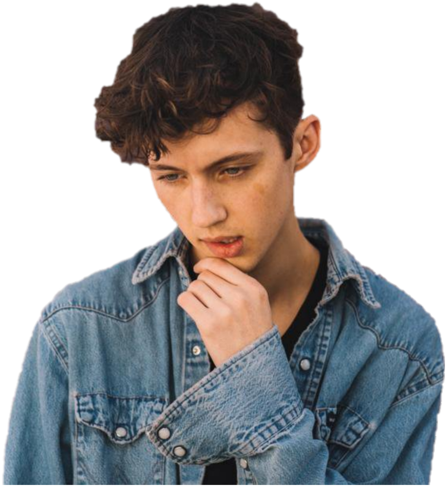 Troyesivan Sticker - Troye Sivan Pastel Pink Clipart (1024x1024), Png Download