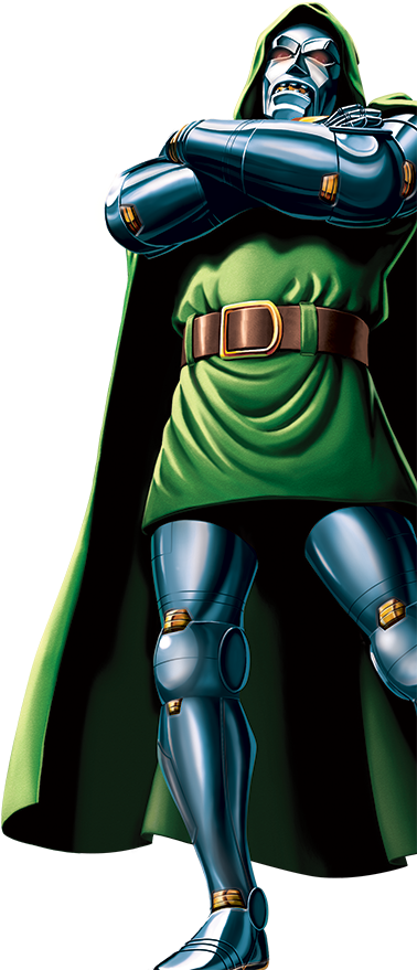 Doom Clipart Superhero Villain - Marvel Dr Doom Png Transparent Png (384x887), Png Download
