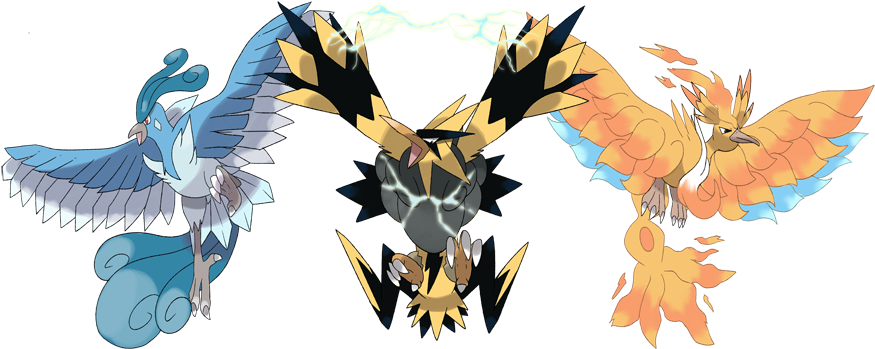 1-typhlosion - Mega Articuno Zapdos Moltres Clipart (900x368), Png Download