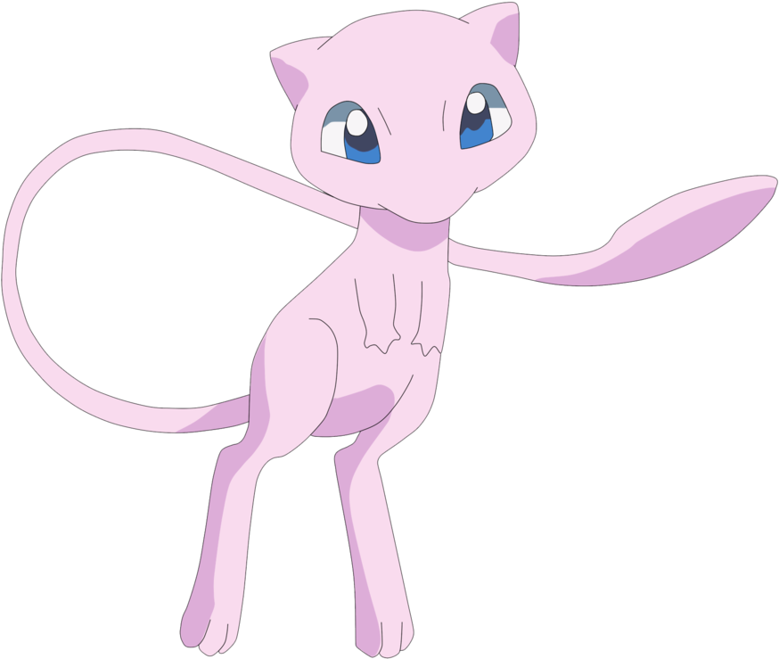 Mew, Mew - Pokemon With Long Tail Clipart (1032x774), Png Download