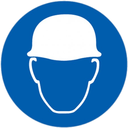 Head Protection Symbol - Safety Helmet Sign Clipart (600x606), Png Download