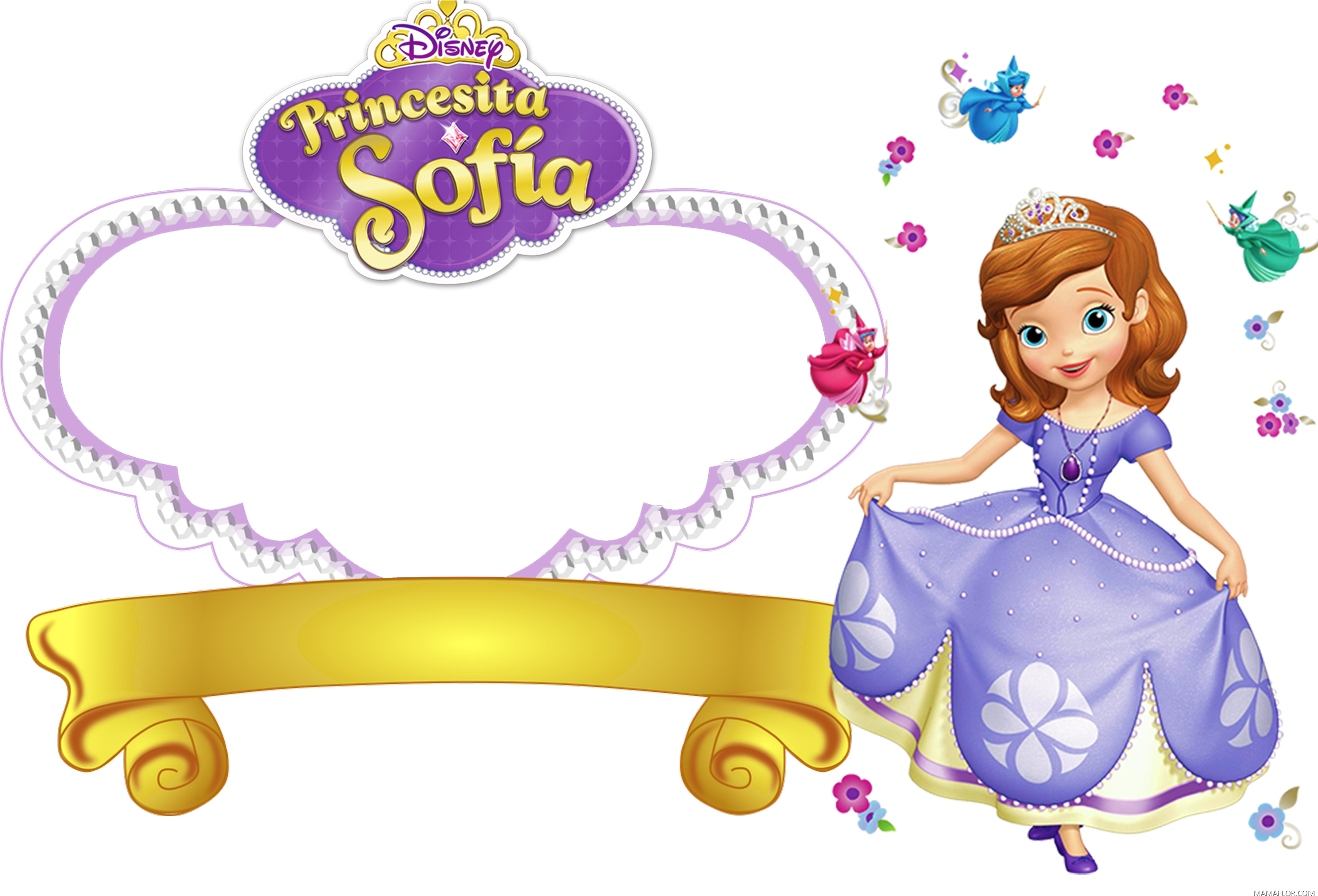 Princesita Sofia / Various Clipart (2969x2019), Png Download