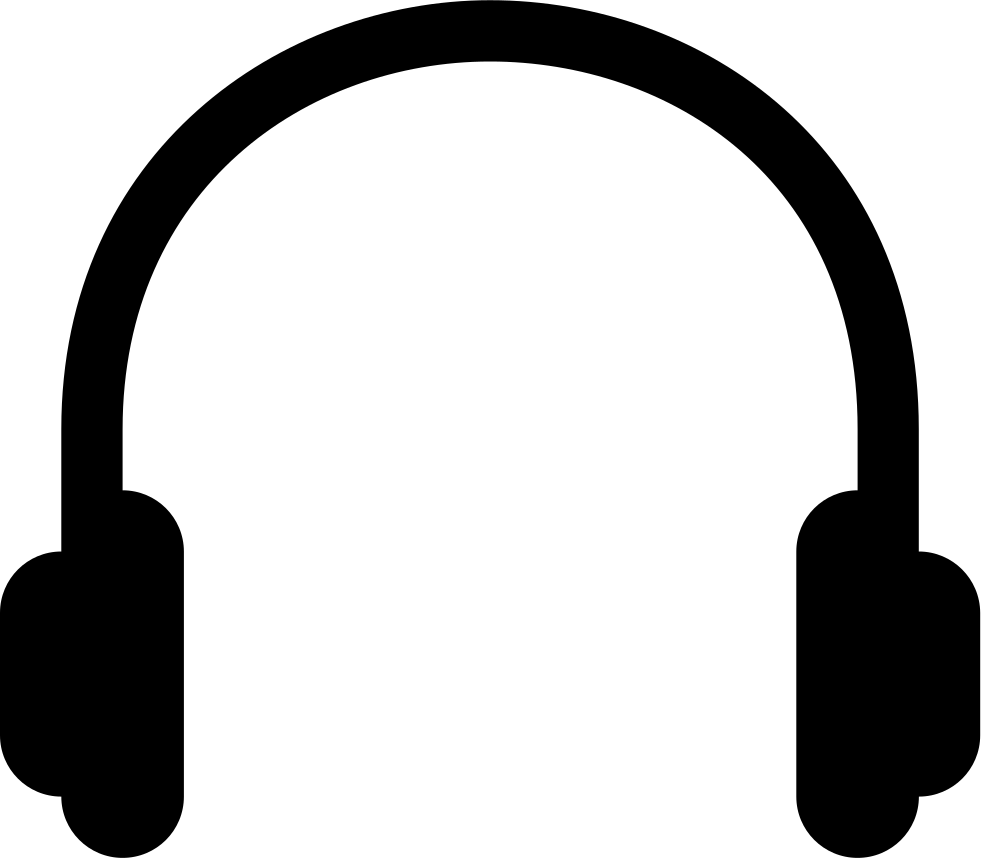 Png File Svg - Headphones Clipart Transparent Png (981x858), Png Download