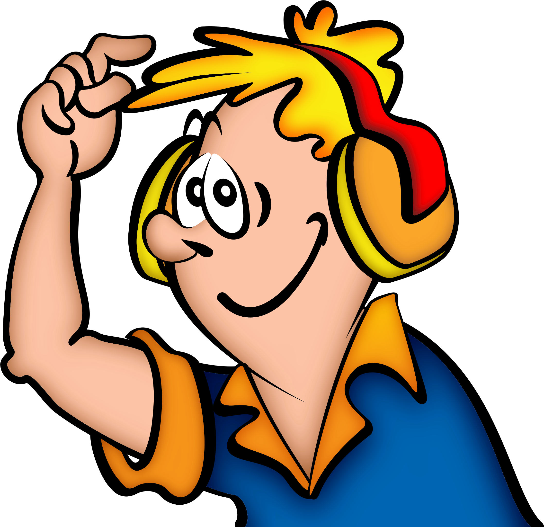 This Free Icons Png Design Of Boy With Headphone Clipart (2400x2400), Png Download