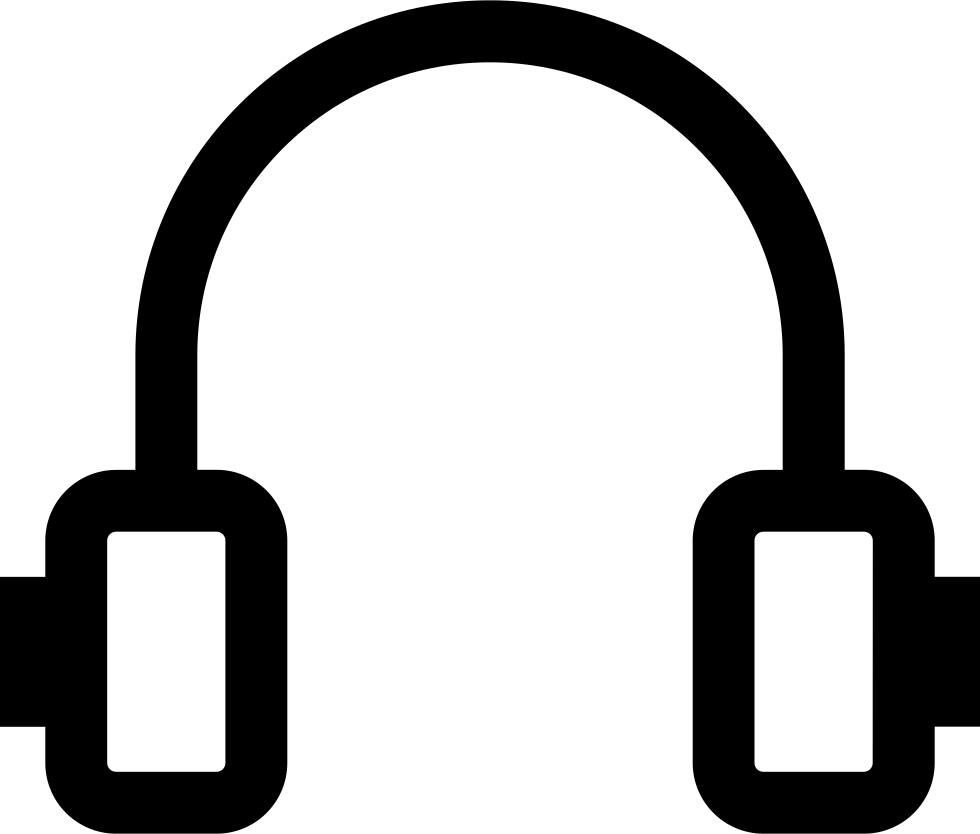 Headphones Svg Png Icon - Headphones Clipart (980x834), Png Download